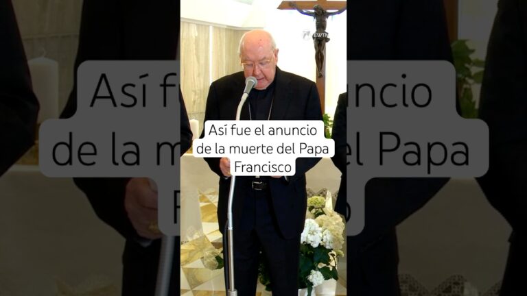 Así fue el anuncio de la muerte del Papa Francisco