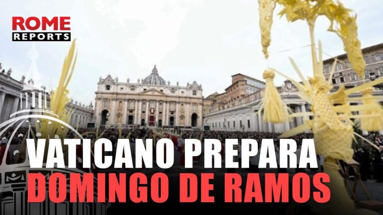 Vaticano prepara la plaza de San Pedro para el Domingo de Ramos