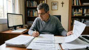 Un sacerdote leyendo sobre Alpha