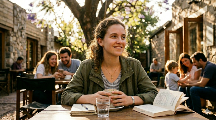 Joven leyendo a San Agustín